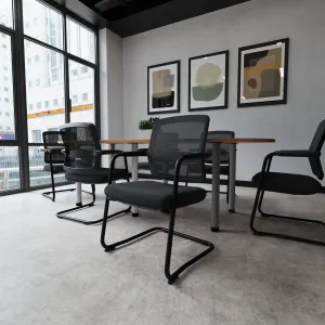 Flint Mesh Back Cantilever Chair