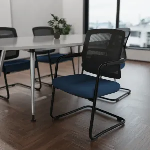 Flint Mesh Back Cantilever Chair