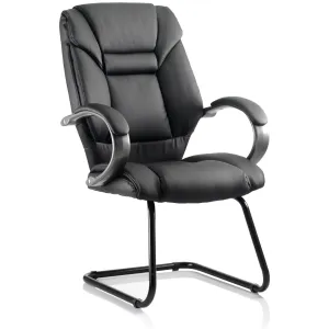 Galloway High Back Cantilever Visitor Chair with Arms