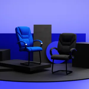Galloway High Back Cantilever Visitor Chair with Arms