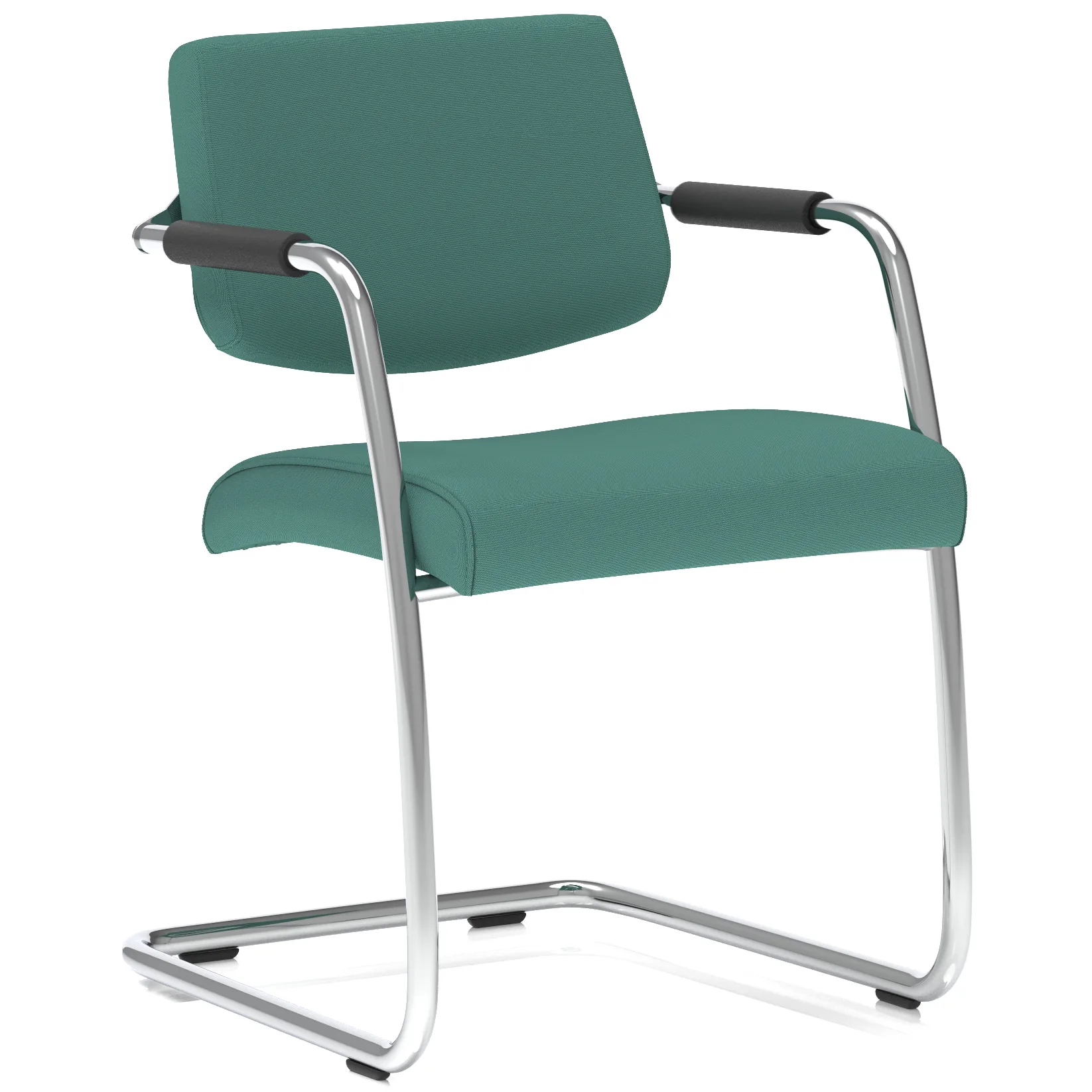Havanna Medium Back Padded Cantilever Visitor Chair with Arms