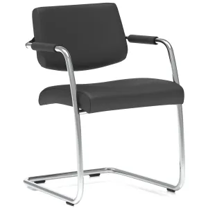 Havanna Medium Back Cantilever Visitor Chair with Arms