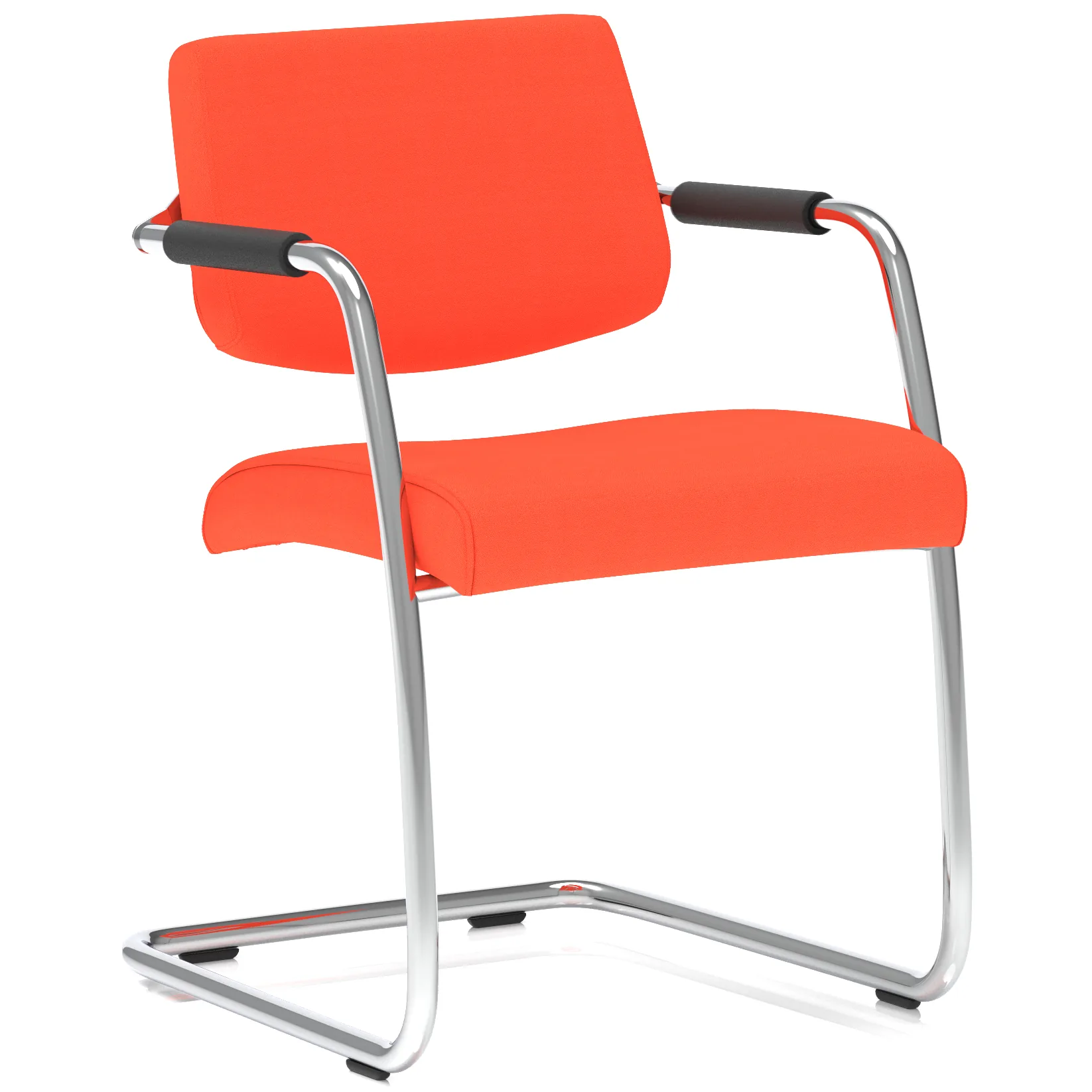 Havanna Medium Back Padded Cantilever Visitor Chair with Arms