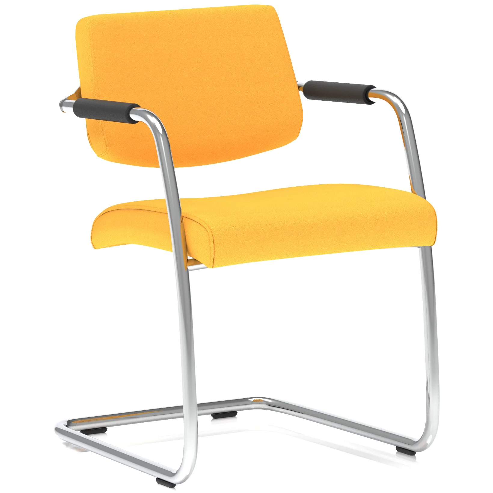 Havanna Medium Back Padded Cantilever Visitor Chair with Arms