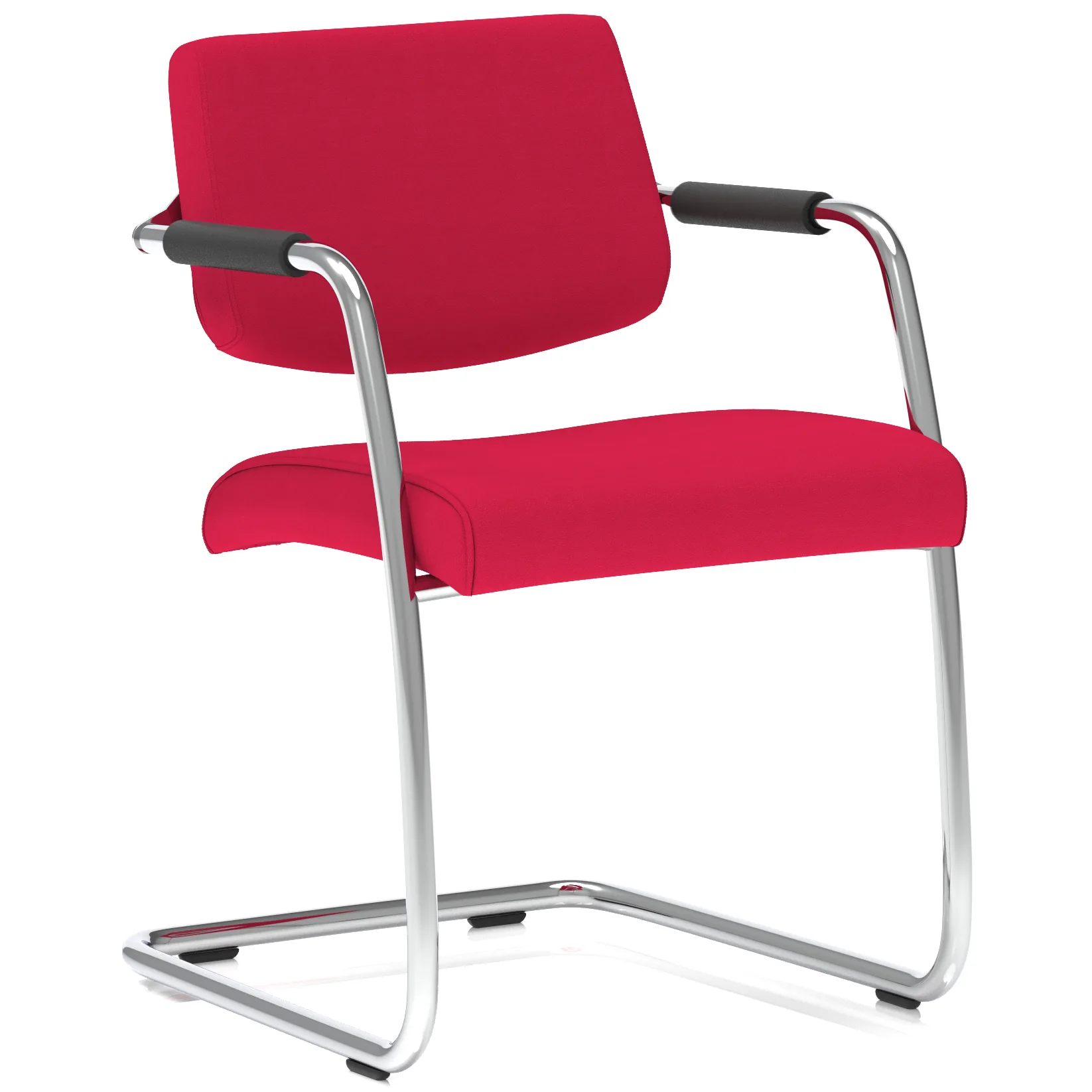 Havanna Medium Back Padded Cantilever Visitor Chair with Arms