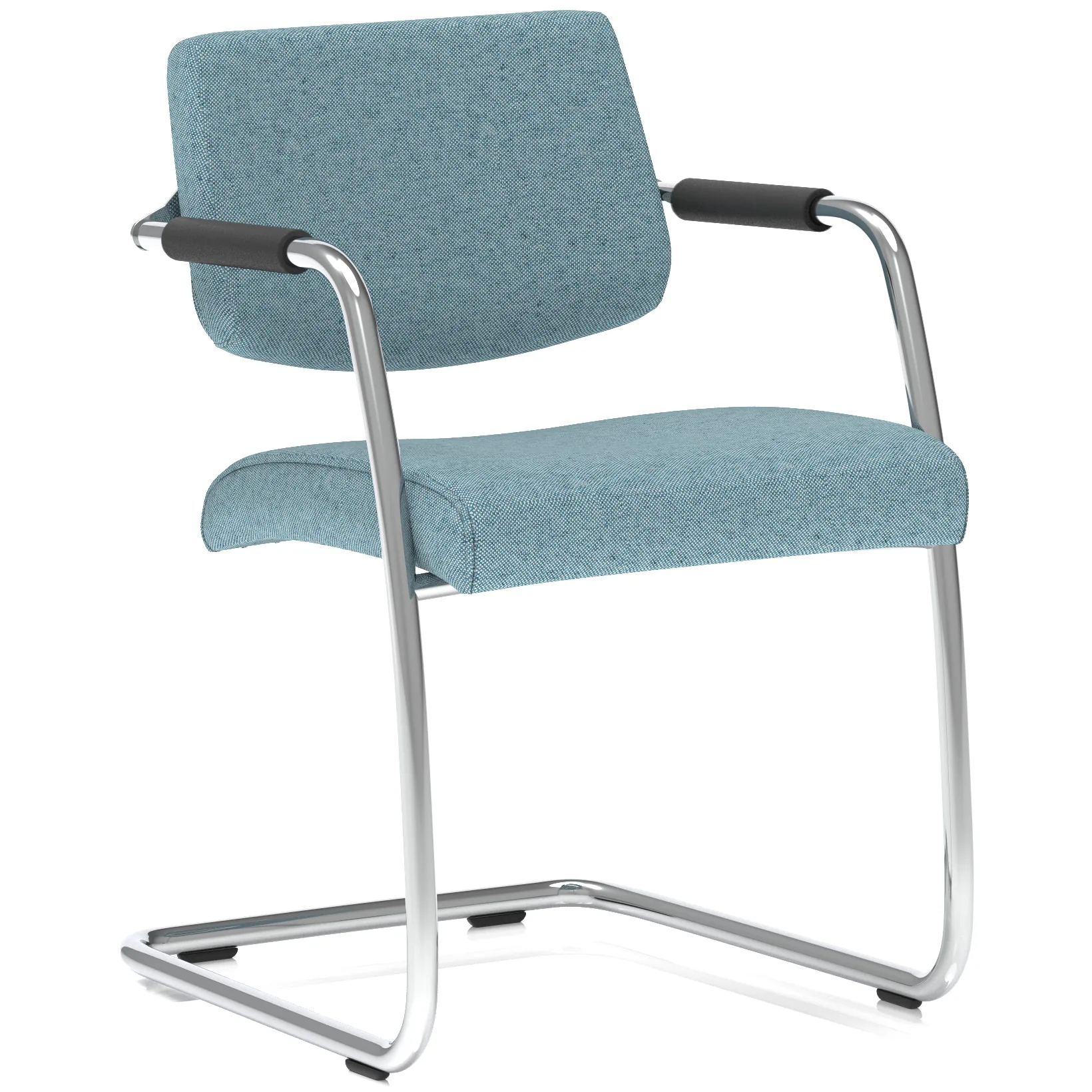 Havanna Medium Back Padded Cantilever Visitor Chair with Arms
