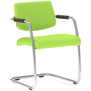 Havanna Medium Back Padded Cantilever Visitor Chair with Arms