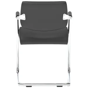 Havanna Medium Back Padded Cantilever Visitor Chair with Arms