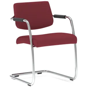 Havanna Medium Back Padded Cantilever Visitor Chair with Arms