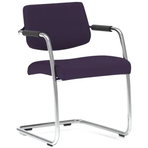 Havanna Medium Back Padded Cantilever Visitor Chair with Arms