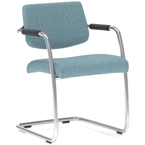 Havanna Medium Back Padded Cantilever Visitor Chair with Arms