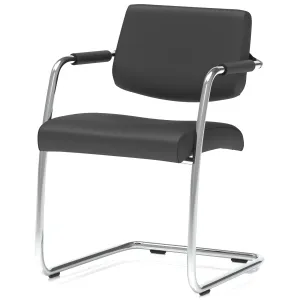Havanna Medium Back Padded Cantilever Visitor Chair with Arms