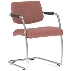 Havanna Medium Back Padded Cantilever Visitor Chair with Arms