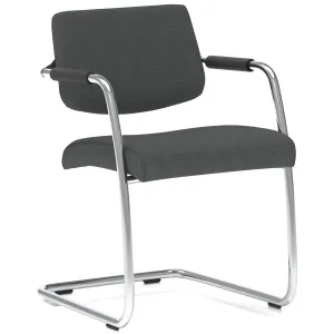 Havanna Medium Back Padded Cantilever Visitor Chair with Arms