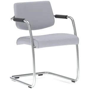 Havanna Medium Back Padded Cantilever Visitor Chair with Arms