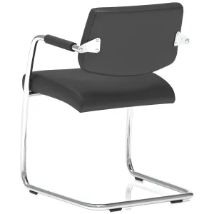 Havanna Medium Back Padded Cantilever Visitor Chair with Arms