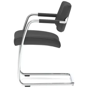 Havanna Medium Back Padded Cantilever Visitor Chair with Arms