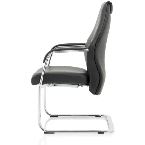 Mien High Back Leather Cantilever Visitor Office Chair