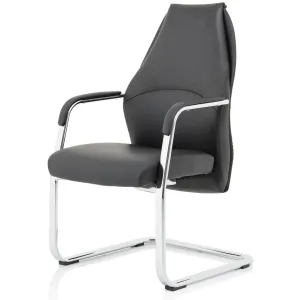 Mien High Back Leather Cantilever Visitor Office Chair
