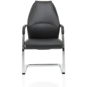 Mien High Back Leather Cantilever Visitor Office Chair