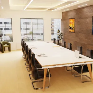 Mien High Back Leather Cantilever Visitor Office Chair