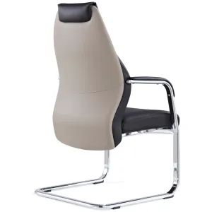 Mien High Back Leather Executive Cantilever Visitor Chair
