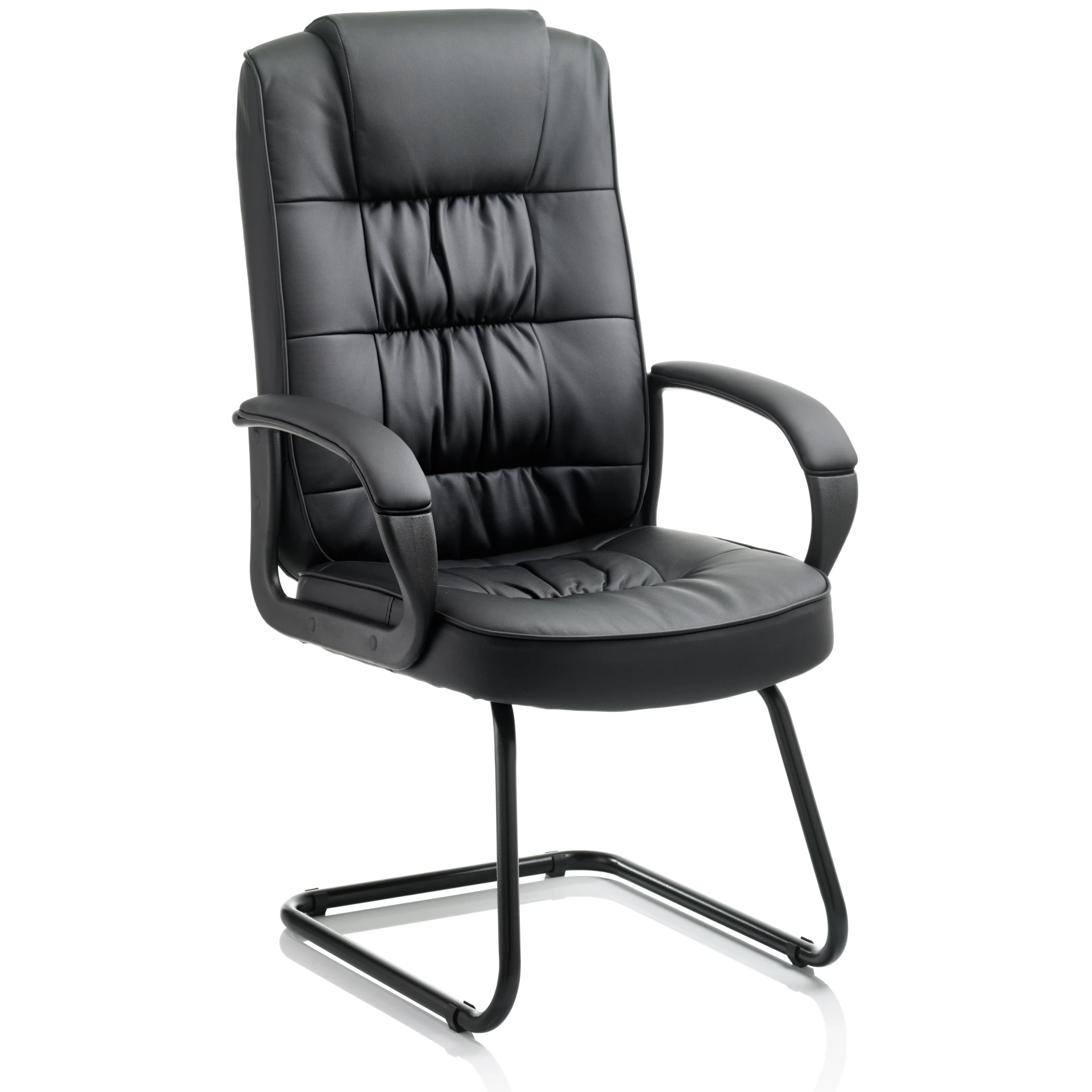 Moore Deluxe High Back Cantilever Visitor Chair with Padded Arms