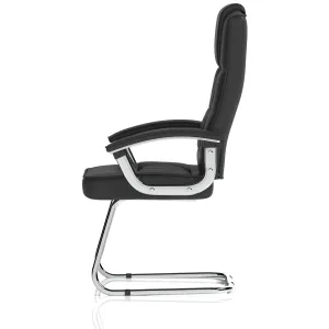 Moore Deluxe High Back Cantilever Visitor Chair with Padded Arms