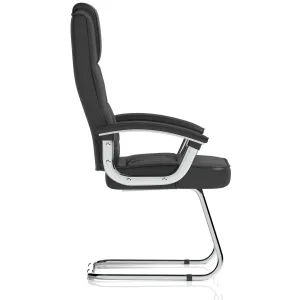 Moore Deluxe High Back Cantilever Visitor Chair with Padded Arms