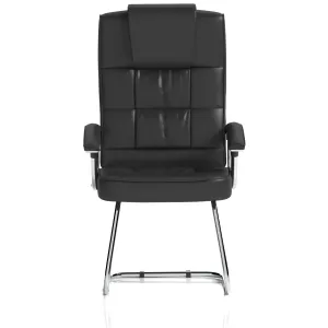 Moore Deluxe High Back Cantilever Visitor Chair with Padded Arms