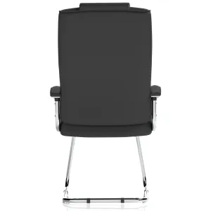 Moore Deluxe High Back Cantilever Visitor Chair with Padded Arms
