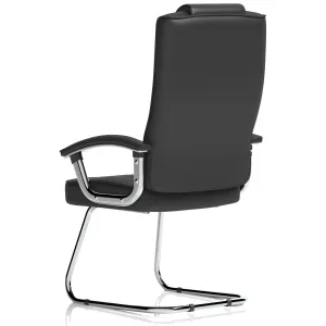 Moore Deluxe High Back Cantilever Visitor Chair with Padded Arms