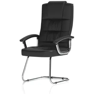 Moore Deluxe High Back Cantilever Visitor Chair with Padded Arms