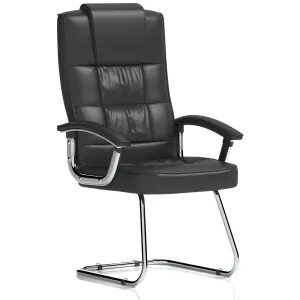 Moore Deluxe High Back Cantilever Visitor Chair with Padded Arms