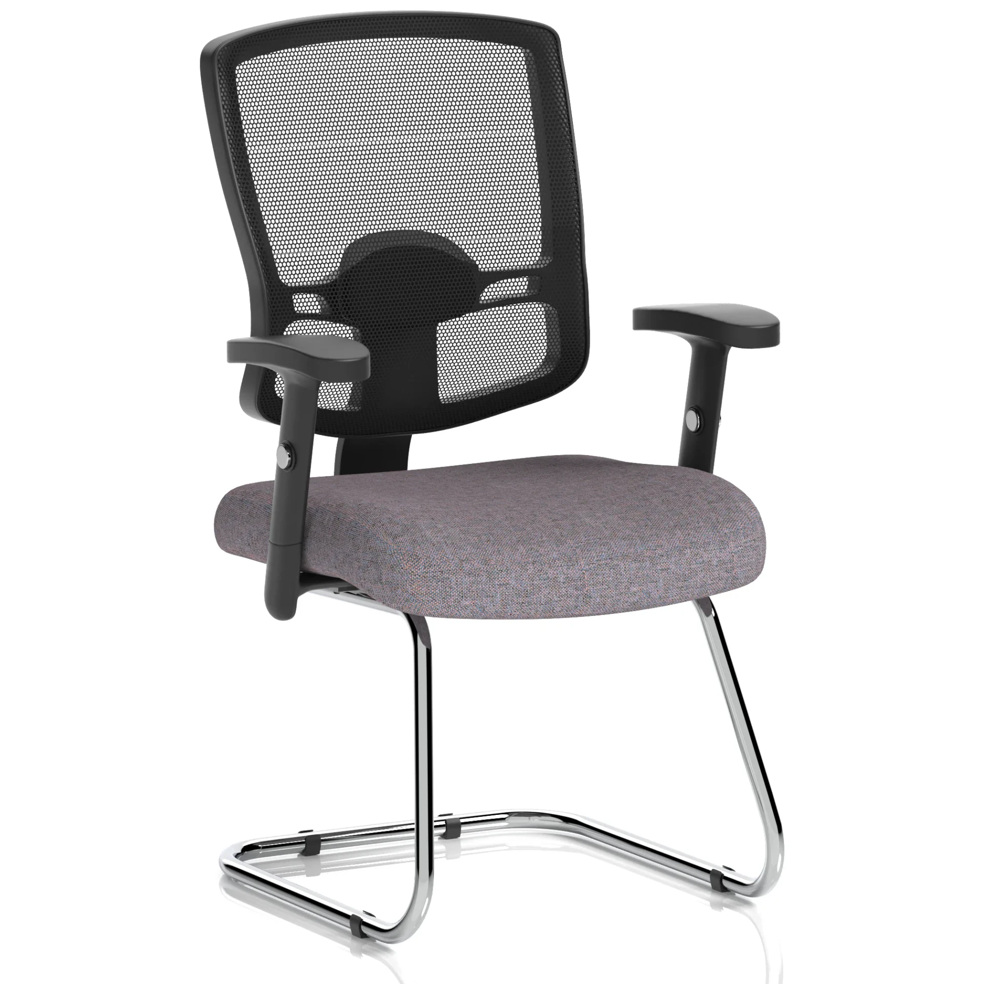 Portland Mesh Back Cantilever Visitor Chair with Optional Arms