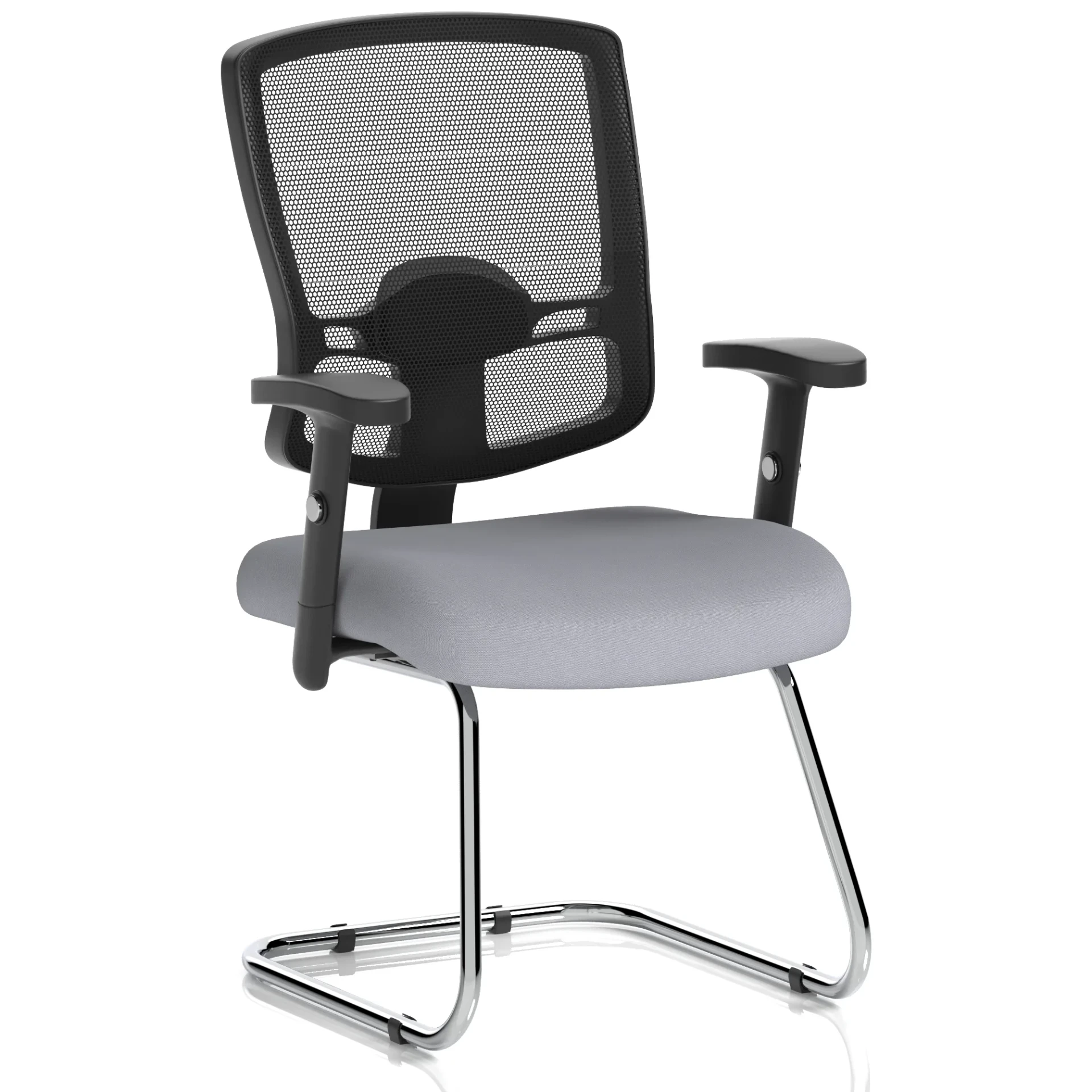 Portland Mesh Back Cantilever Visitor Chair with Optional Arms