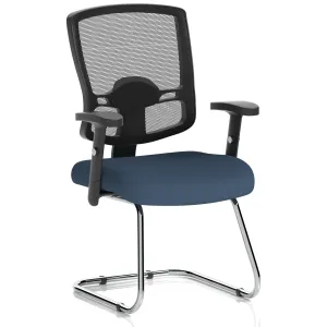 Portland Mesh Back Cantilever Visitor Chair with Optional Arms