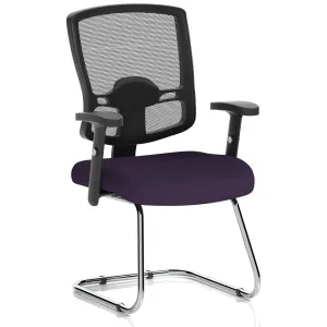 Portland Mesh Back Cantilever Visitor Chair with Optional Arms