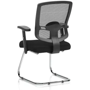 Portland Mesh Back Cantilever Visitor Chair with Optional Arms