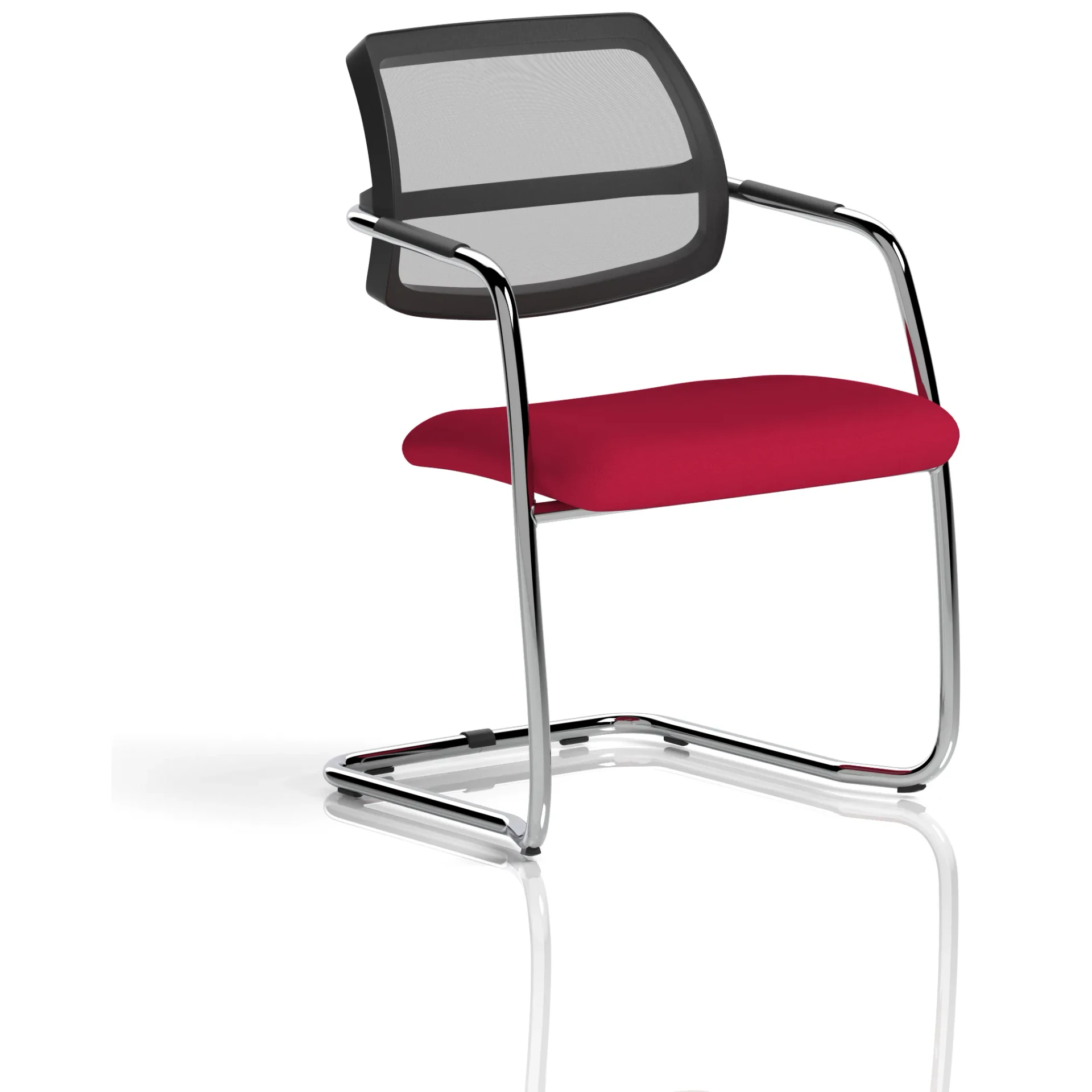 Swift Curved Mesh Back Cantilever Visitor Chair