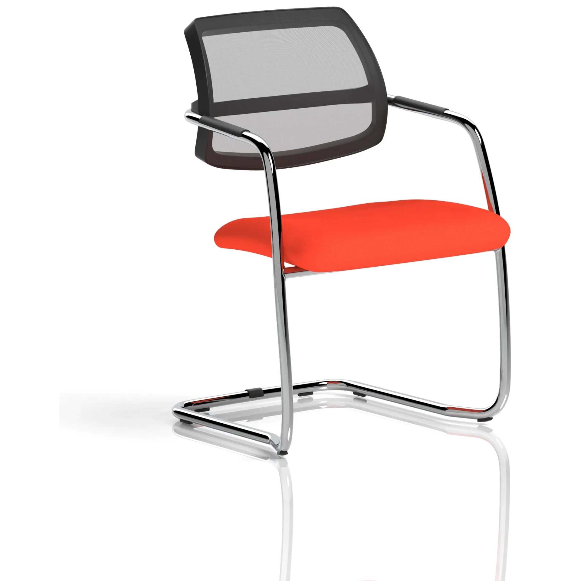 Swift Curved Mesh Back Cantilever Visitor Chair