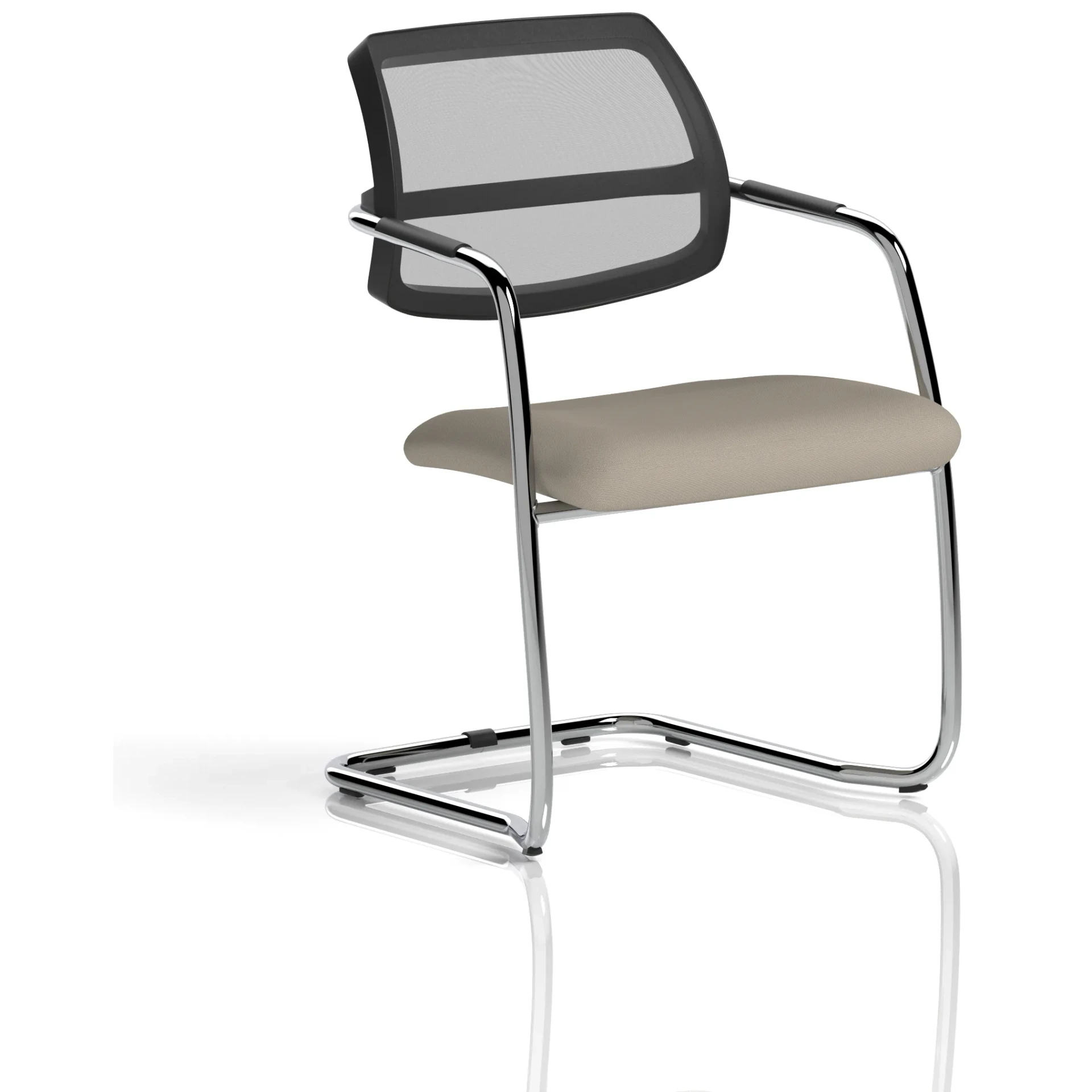 Swift Curved Mesh Back Cantilever Visitor Chair