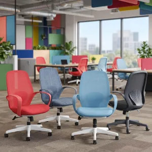 Ariel Mesh Back Task Operator Office Chair with Loop Arms