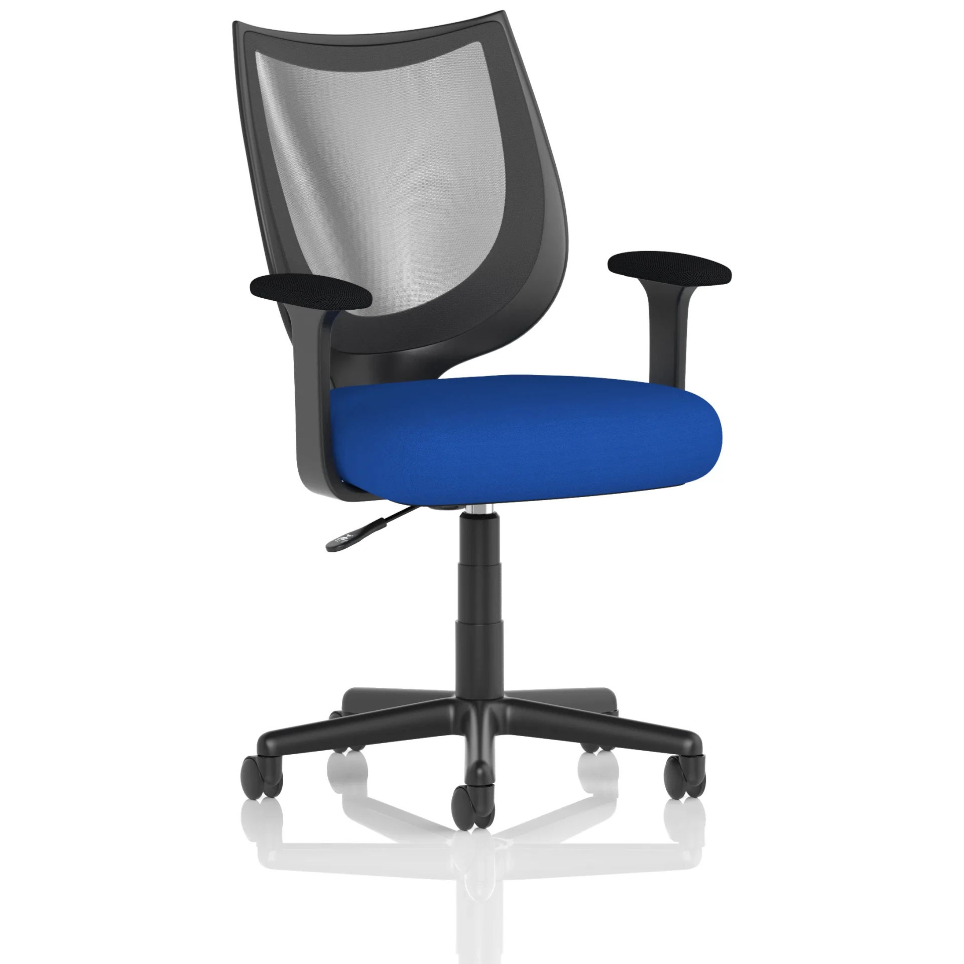 Camden Medium Back Black Mesh Task Operator Office Chair With Arms