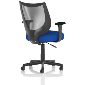 Camden Medium Back Black Mesh Task Operator Office Chair With Arms