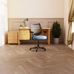 Camden Medium Back Black Mesh Task Operator Office Chair With Arms