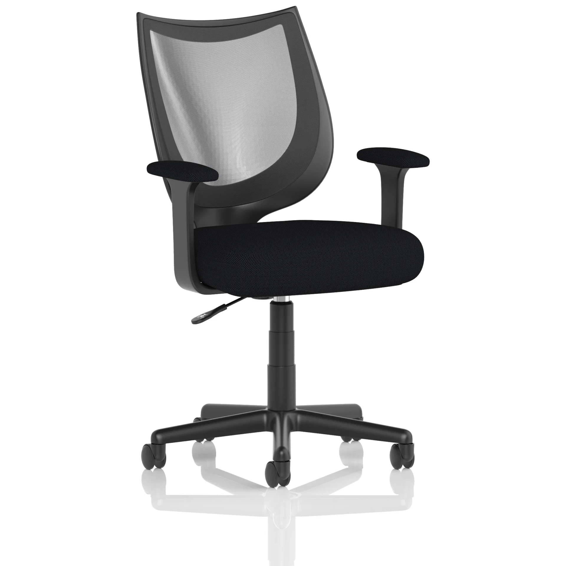 Camden Medium Back Black Mesh Task Operator Office Chair