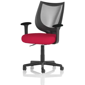 Camden Medium Back Black Mesh Task Operator Office Chair