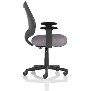 Camden Medium Back Black Mesh Task Operator Office Chair