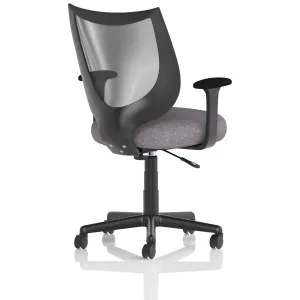 Camden Medium Back Black Mesh Task Operator Office Chair